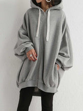 Hooded Bat Sleeve Casual Sweatshirt